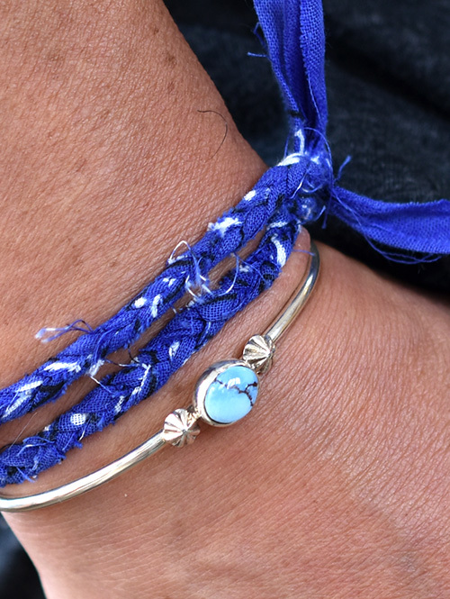 YOSHI Bracelets "Ellipse" BANDANA BRACELET (BLUE)