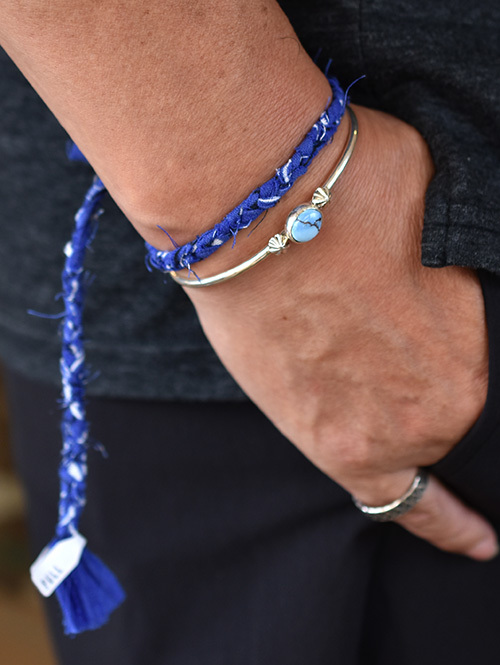 YOSHI Bracelets "Ellipse" BANDANA BRACELET (BLUE)