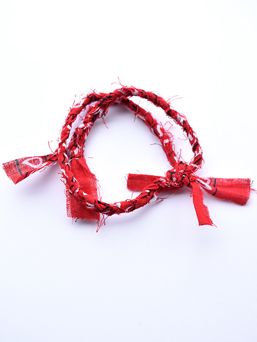 YOSHI Bracelets "Ellipse" BANDANA BRACELET (RED)
