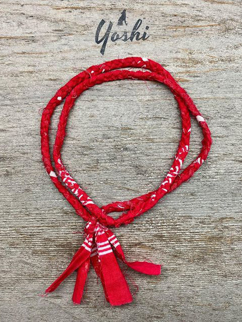 YOSHI Bracelets "Ellipse" BANDANA BRACELET (RED)