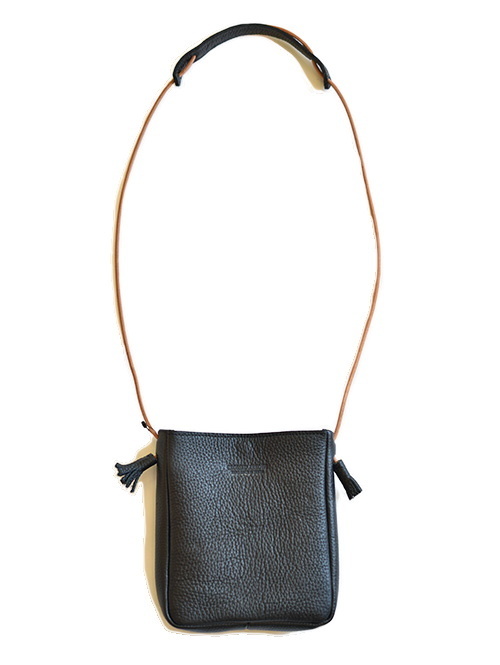 CROSSED ARROWS Leather Neck Bag BLACK 再入荷