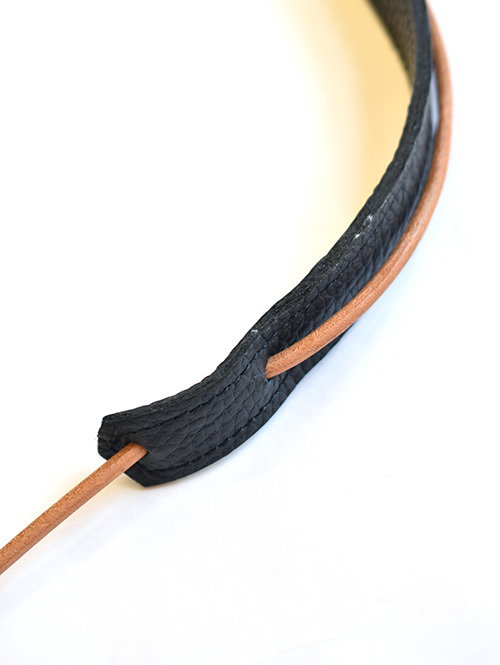 CROSSED ARROWS Leather Neck Bag BLACK 再入荷