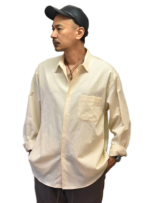LA MOND Supima Cotton Bold Shirt Jacket - Silk White