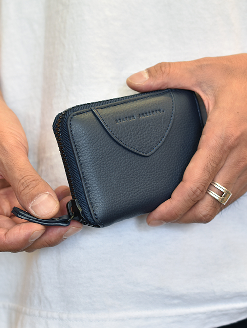 STATUS ANXIETY Way Ward Small Wallet Navy