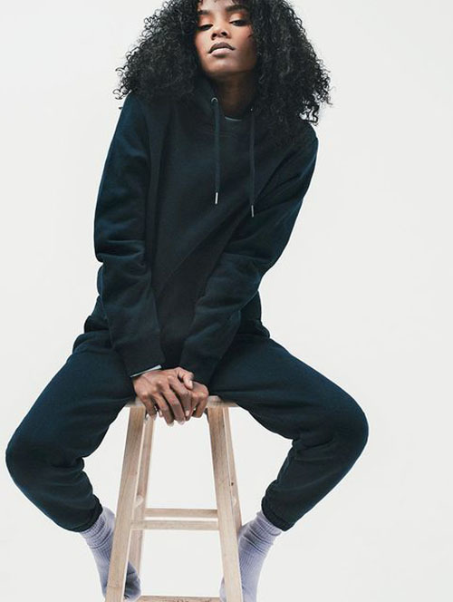 Black Organic Cotton Zip-Up Sweatshirt — Original Favorites