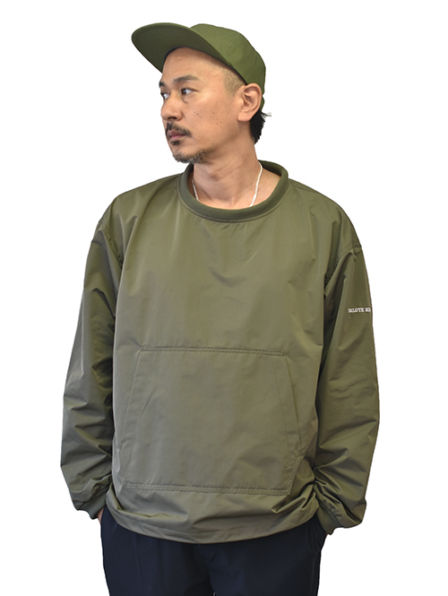 SERGEANT Peメモリーギャバ スピンドル入り クルー Olive