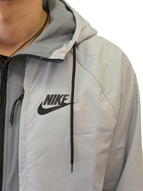 NIKE ウインターフリース ジップアップフーディジャケット Grey (DD4897-077)