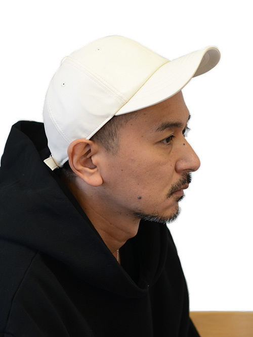 Faux Leather Cap - Ivory