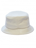 Faux Leather Bucket Hat - Ivory