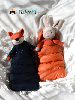 Jellycat Snuggler Bunny　Snuggler FOX　きつねのぬいぐるみ　寝袋　キツネ　縫いぐるみ