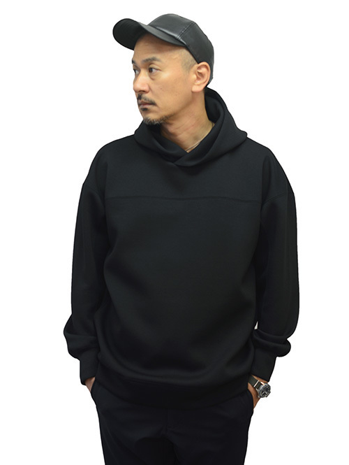SERGEANT ダンボールニット プルオーバーパーカー BK 再入荷