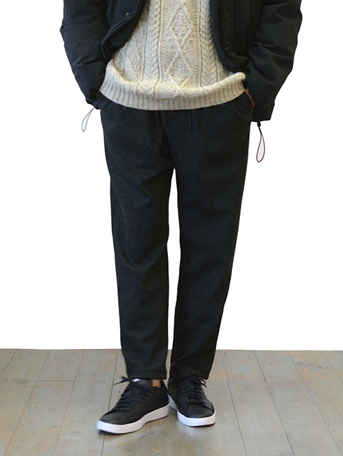 LA MOND TWEED KNIT PANT - Charcoal
