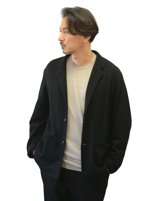 LA MOND TWEED KNIT JACKET - Black