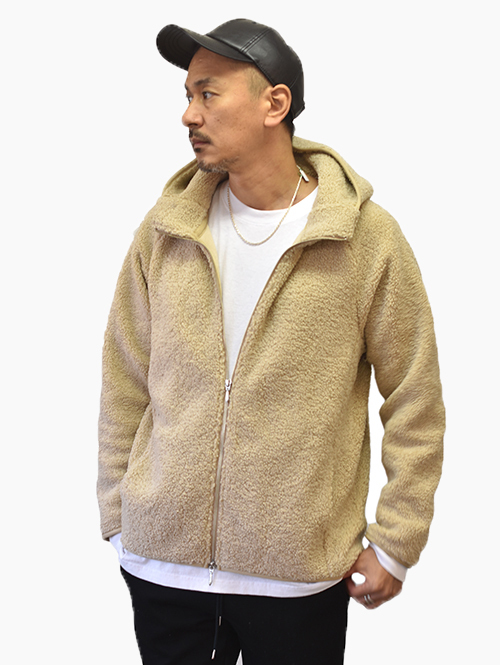SERGEANT Ecopel ECO FAR ボアジップパーカージャケット Natural