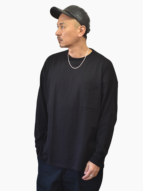 GOODWEAR Super Big ロングスリーブTシャツ - Black