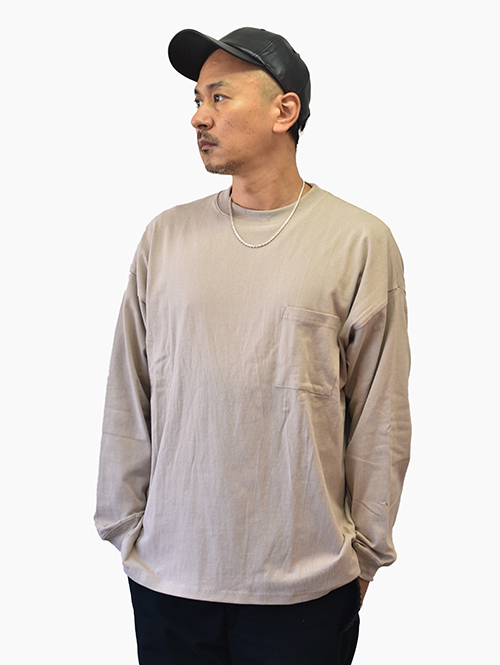 GOODWEAR Super Big ロングスリーブTシャツ - Beige