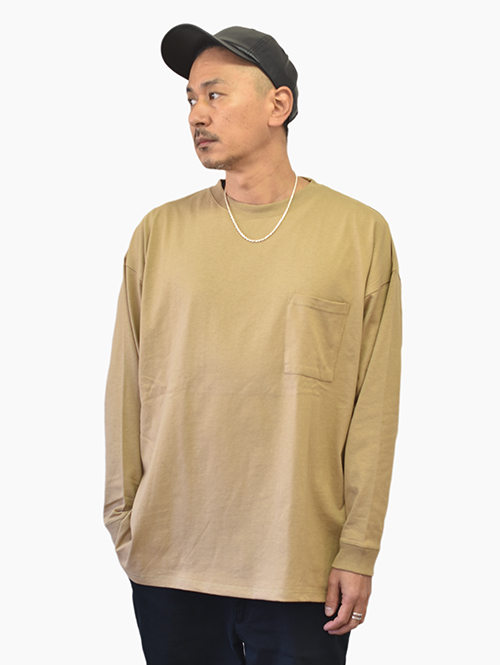 GOODWEAR Super Big ロングスリーブTシャツ - Camel