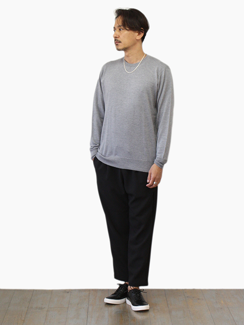 John Smedley 日本限定企画 24G CREW SWEATER Silver