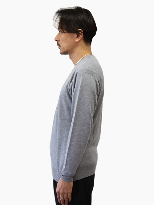 John Smedley 日本限定企画 24G CREW SWEATER Silver