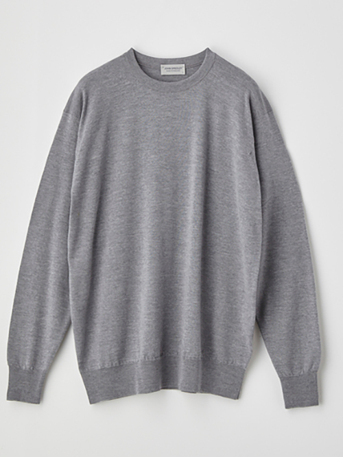 John Smedley 日本限定企画 24G CREW SWEATER Silver