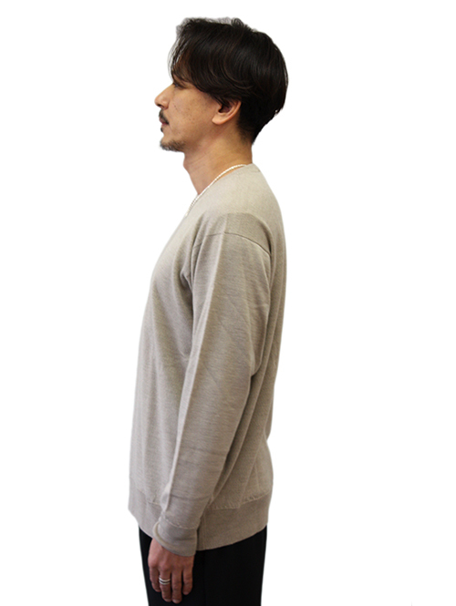 John Smedley 日本限定企画 24G CREW SWEATER Soft Fawn