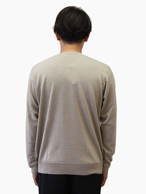John Smedley 日本限定企画 24G CREW SWEATER Soft Fawn