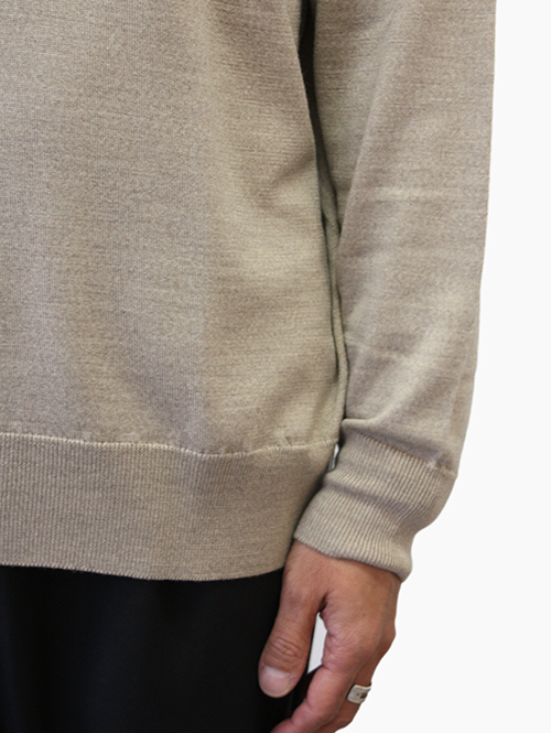 John Smedley 日本限定企画 24G CREW SWEATER Soft Fawn