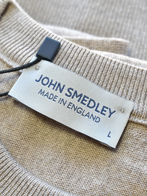 John Smedley 日本限定企画 24G CREW SWEATER Soft Fawn