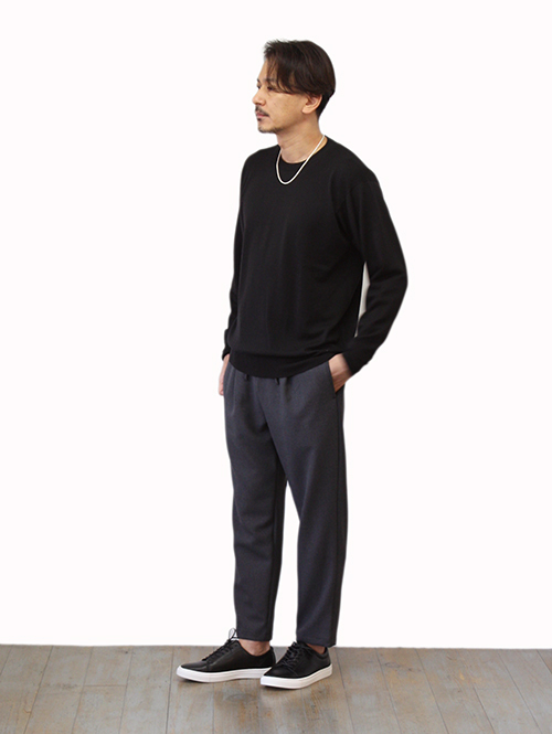 John Smedley 日本限定企画 24G CREW SWEATER Black