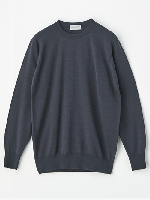 John Smedley 日本限定企画 24G CREW SWEATER Hepburn Smoke