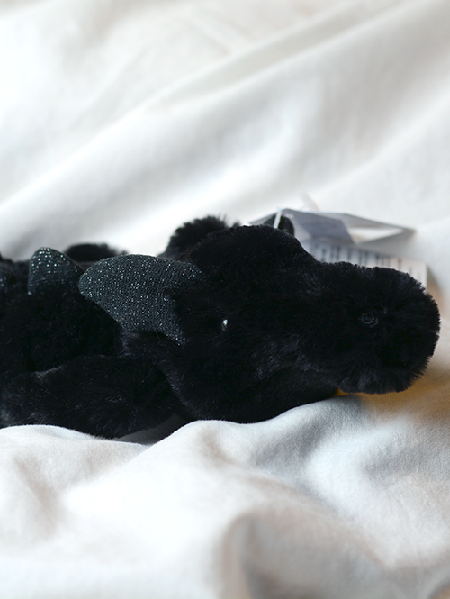 【リトルサイズ　/ 26cm】Onyx Dragon Little  オニキス ドラゴン　黒い ドラゴン　ぬいぐるみ
