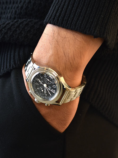VAGUE WATCH 2 EYES AG クロノグラフ BLACK