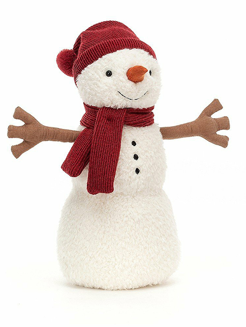 Jellycat Teddy Snowman 　Little 雪だるま 縫いぐるみ　小さい方のサイズリトル