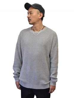 HEDGE KNITTED SWEATER Coal Mel 