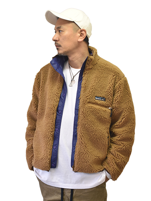 SEQUEL クラシック ボアフリース リバーシブル ジャケット BROWN