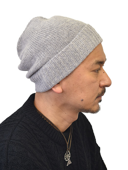 TWEED MILL WOOL BEANIE - Grey