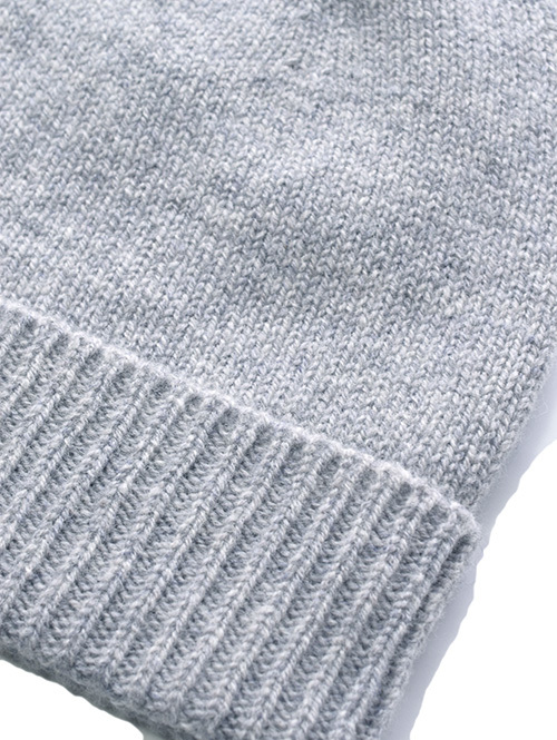 TWEED MILL WOOL BEANIE - Grey