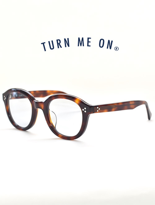 Turn me On New Sunglass Boston Type (HAVANA BROWNフレーム/L.BLUEレンズ)