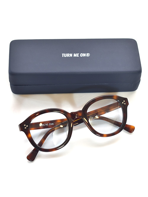 Turn me On New Sunglass Boston Type (HAVANA BROWNフレーム/L.BLUEレンズ)