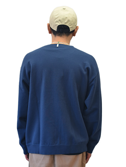 BISOUS Skateboards Logo Crew Navy