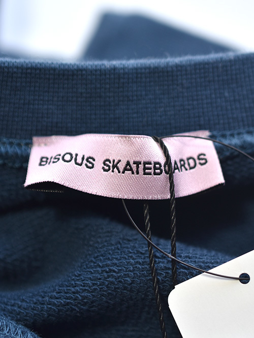 BISOUS Skateboards Logo Crew Navy