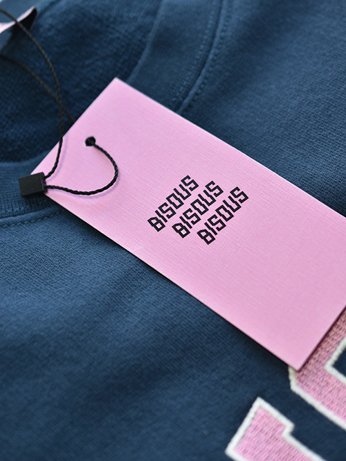 BISOUS Skateboards Logo Crew Navy