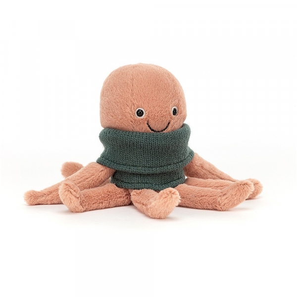 Jelly cat Cozy Crew Octopus　洋服を着た たこのぬいぐるみ