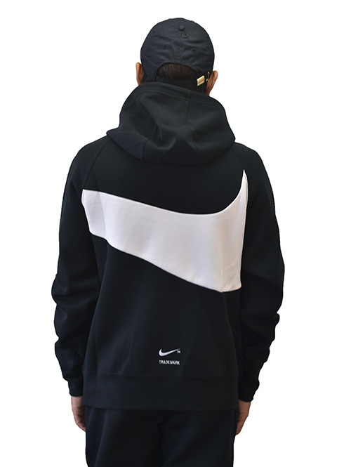 NIKE TECH SWOOSH PULLOVER HOODIE BK