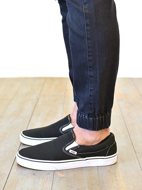ZANEROBE SURESHOT JOGGER Black Denim Wash