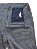 SERGEANT やわらか ツィーディツイルジャガードサイドシャーリングパンツ　Navy/Natural（62002）
