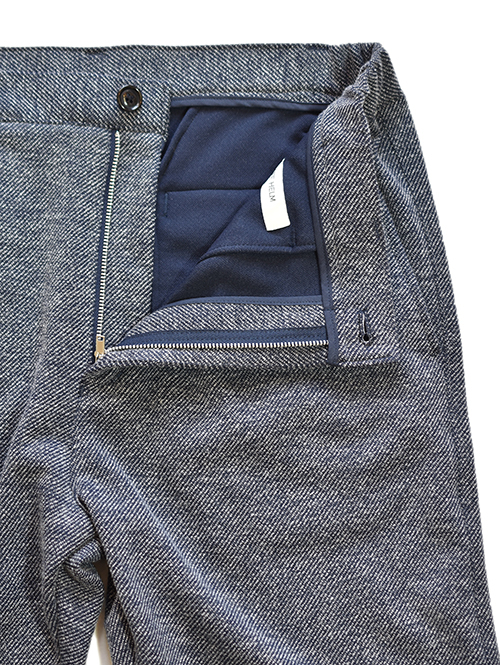 SERGEANT やわらか ツィーディツイルジャガードサイドシャーリングパンツ Navy/Natural(62002)