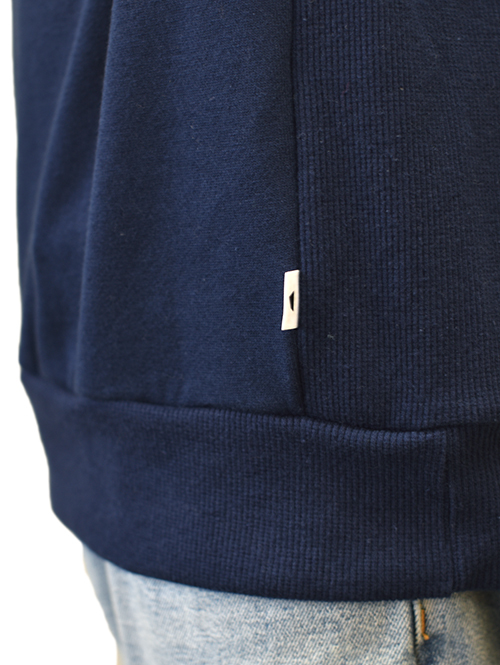 SALVAGE PUBLIC Laua'e French Terry Crew Neck - Navy