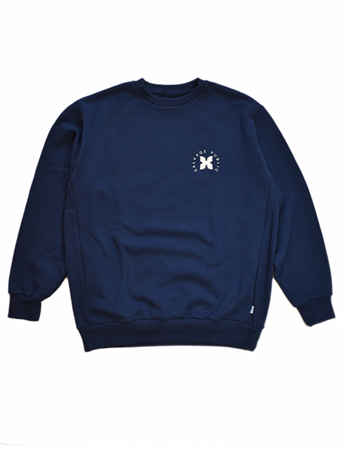 SALVAGE PUBLIC Laua'e French Terry Crew Neck - Navy