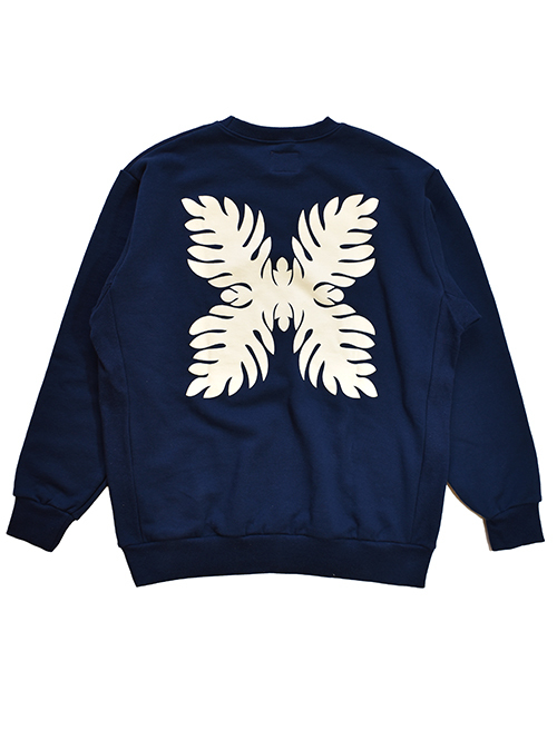 SALVAGE PUBLIC Laua'e French Terry Crew Neck - Navy